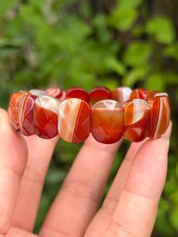 Carnelian soft bangle 6.75 inches