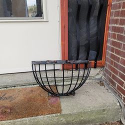 Oversized Flower Planters  Black Metal