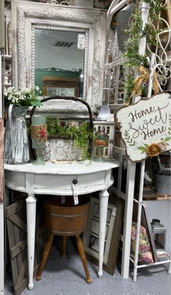 Prices Vary...WHITE VINTAGE home decor, tables, lots more!