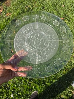 Princess house large glass tray