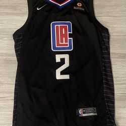 Kawhi Leonard LA Clippers black jersey #2  Swingman Size 48 (fits like Medium M). Barely Used.