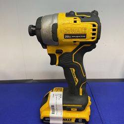 DEWALT DCF809 ATOMIC 20V MAX 1/4 in. Impact Driver w/ 2.0Ah Batt & Charger