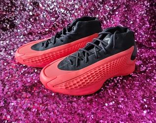 ADIDAS  AE1 ANTHONY EDWARDS PURE RUBY MENS BASKETBALL SNEAKER SIZE 7 1/2 $30