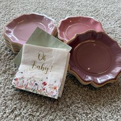 Party Paper Napkins, And Plates