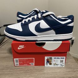 Size 11 - Nike Dunk Low Valerian Blue White Red