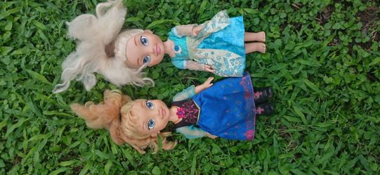 Elsa and anna dolls
