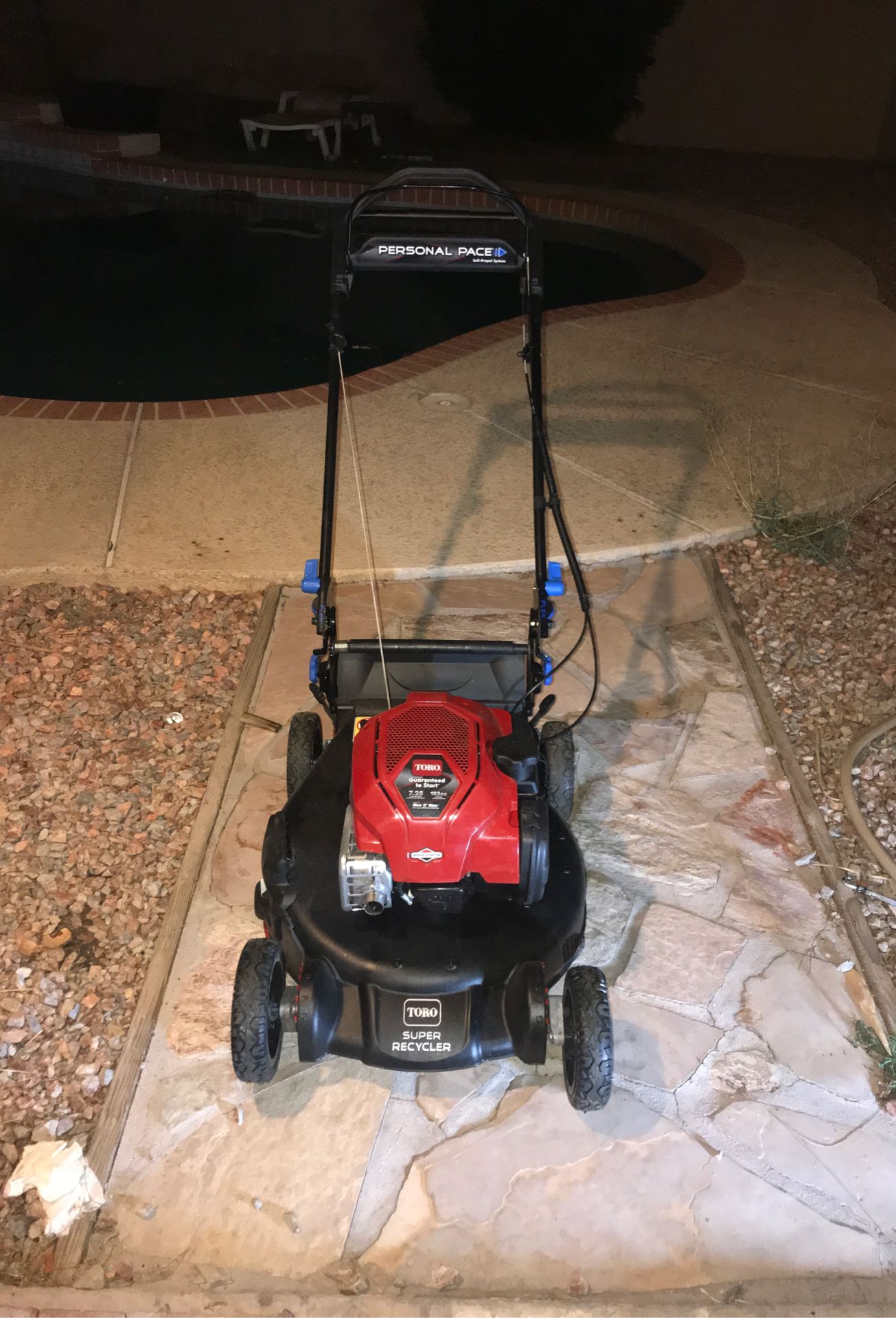 TORO SUPER RECYCLER WITH PERSONAL PACE AND A BRIGGS ENGINE