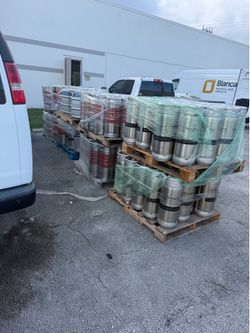 Empty kegs