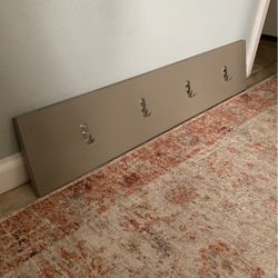 Wall Hook Rack With Storage Baskets