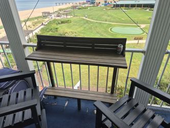 Space saving condo balcony table