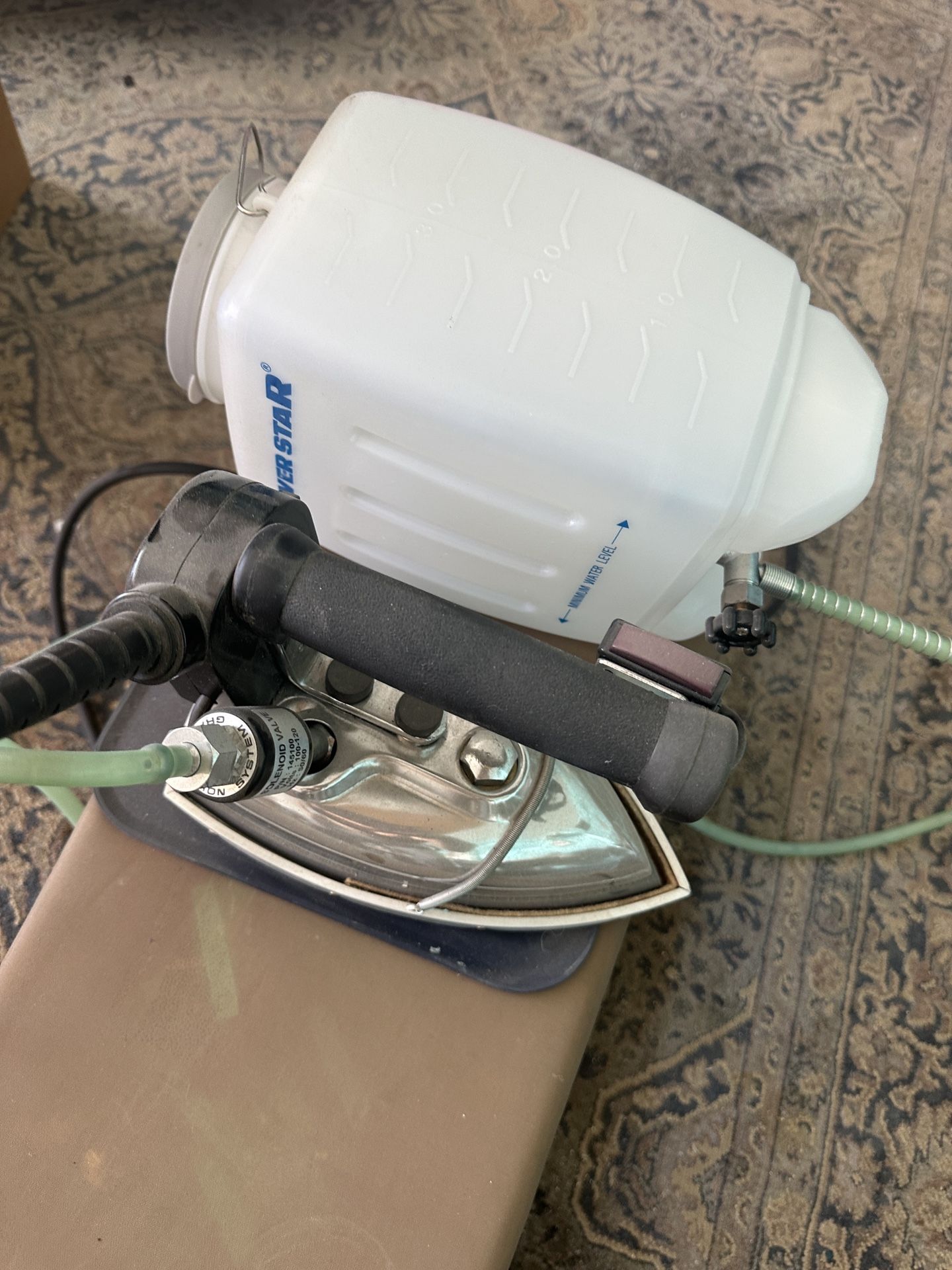 Industrial Iron, Silicon Pad, & Ironing Board