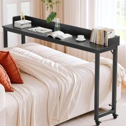 Like New Overbed Table / Rolling Desk With Wheels