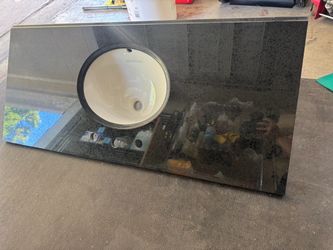 Black Granite Vanity Top with Undermount Sink