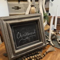 Vintage Wooden Chalkboard Frame 