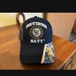 United States Navy retired adjustable hat