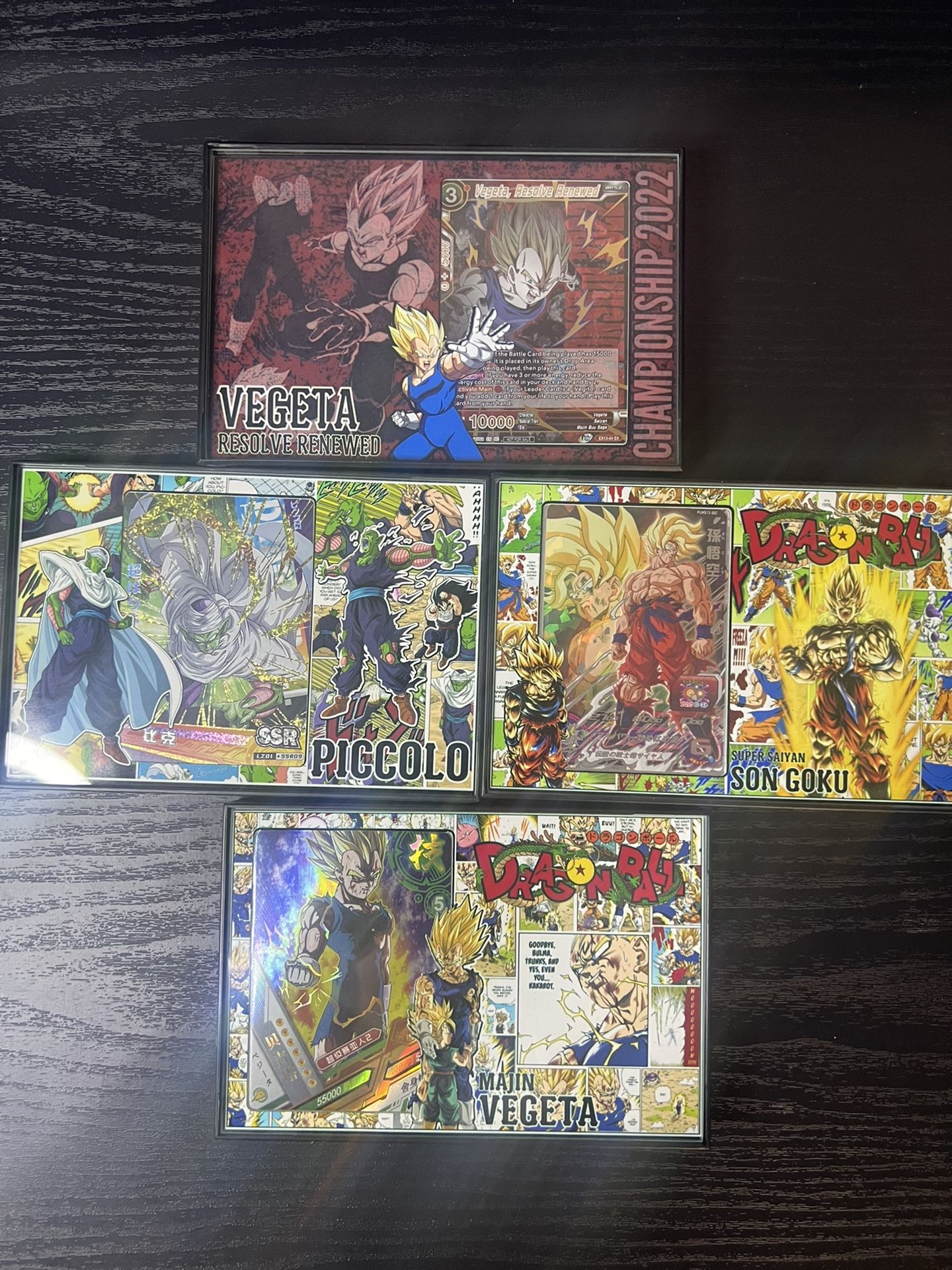 DragonBall Z Card Frames With Card Included