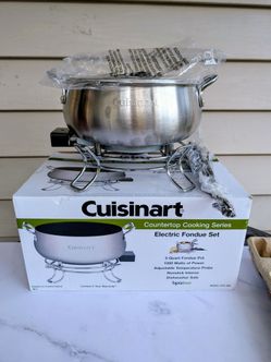 NEW IN BOX! Cuisinart 3-Quart Electric Fondue Set