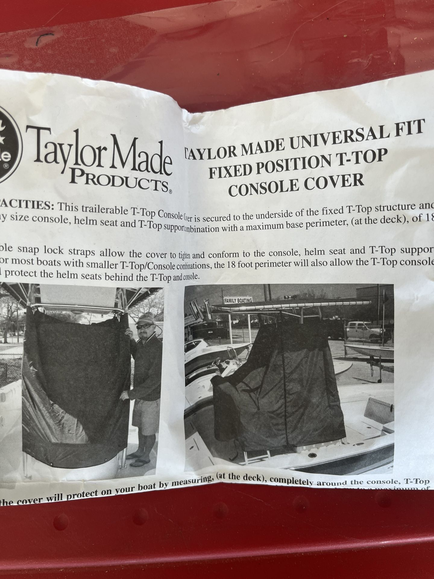 T-top/Console Cover By Taylor Made Products 