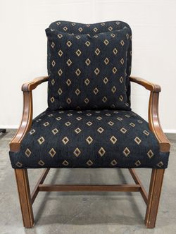 Upholstered Accent Armchair with Wood Frame