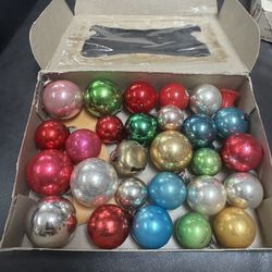 Antique shiny bright ornaments