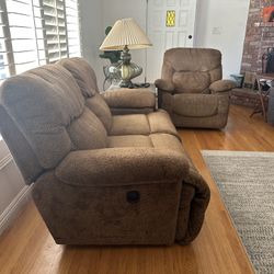 Reclining Sofa Love seats  From Lazy Boy Asking $200 OBO 