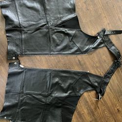 Harley Davidson Leather Riding Chaps- Women’s Large