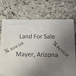 1/4 Acre Lot In Mayer Arizona 