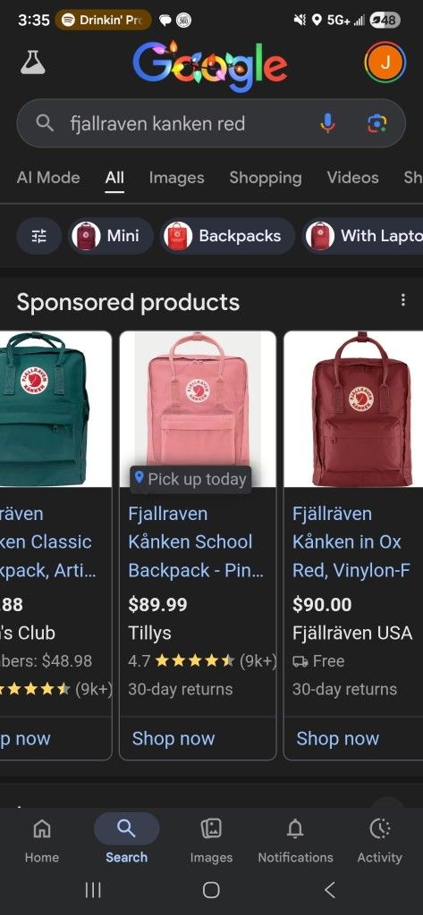FJALLRAVEN KANKEN bag