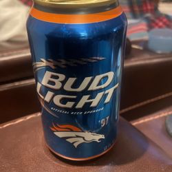 Denver Broncos Bud Light 1997 Can