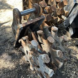 80mm Pin Excavator Compaction Wheel