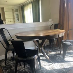 Solid wood table
