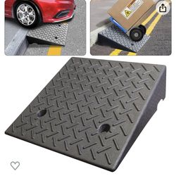 Lucosobie Portable Heavy Duty Rubber Threshold Ramp 19.7x19.7x5”