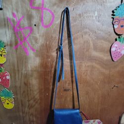 Light Blue Leather Feeling Purse