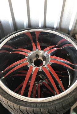 24inch status rims with center caps Must Go ASAP!!!