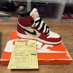 GS Jordan 1 Lost And Found Sz 3.5