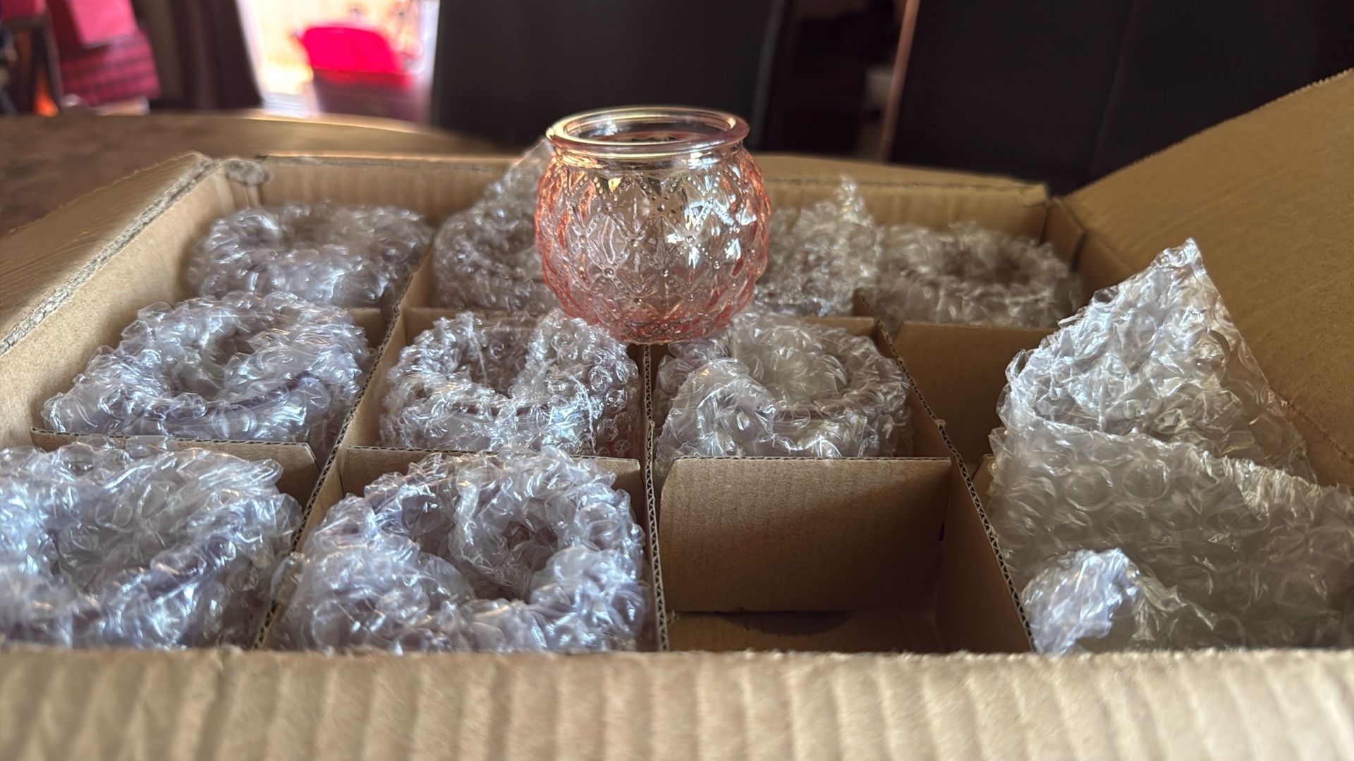 22 Pink Votive Candle Holders