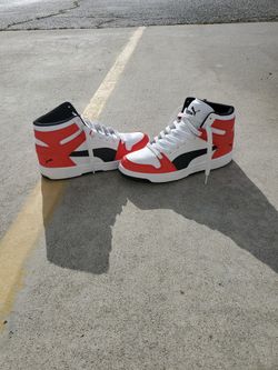 Puma Rebound  Red Wt Bk 8.5 Men/10 Women 