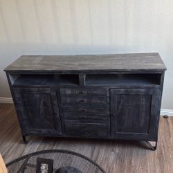 Wood TV stand/entertainment center