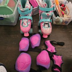 Kids Rollerskates And Guards