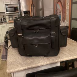 Motorcycle Travel Bag Real Leather