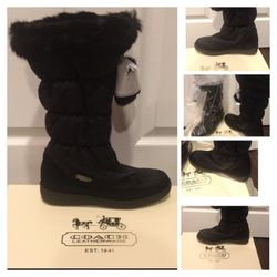 💯Authentic Coach Black Winter Boots. Brand New!! It comes with the Original Coach Box.