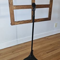 Beautiful Wood Metal Music Stand