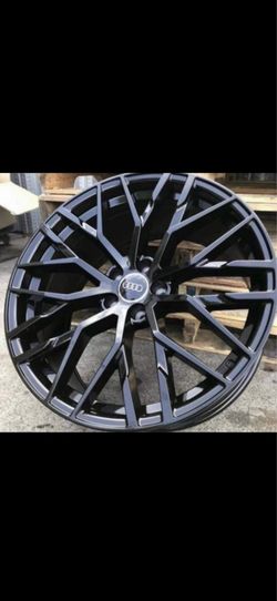 Audi 18/19/20/21/22” new blk r8 Styie new rims tires set message for size and prices