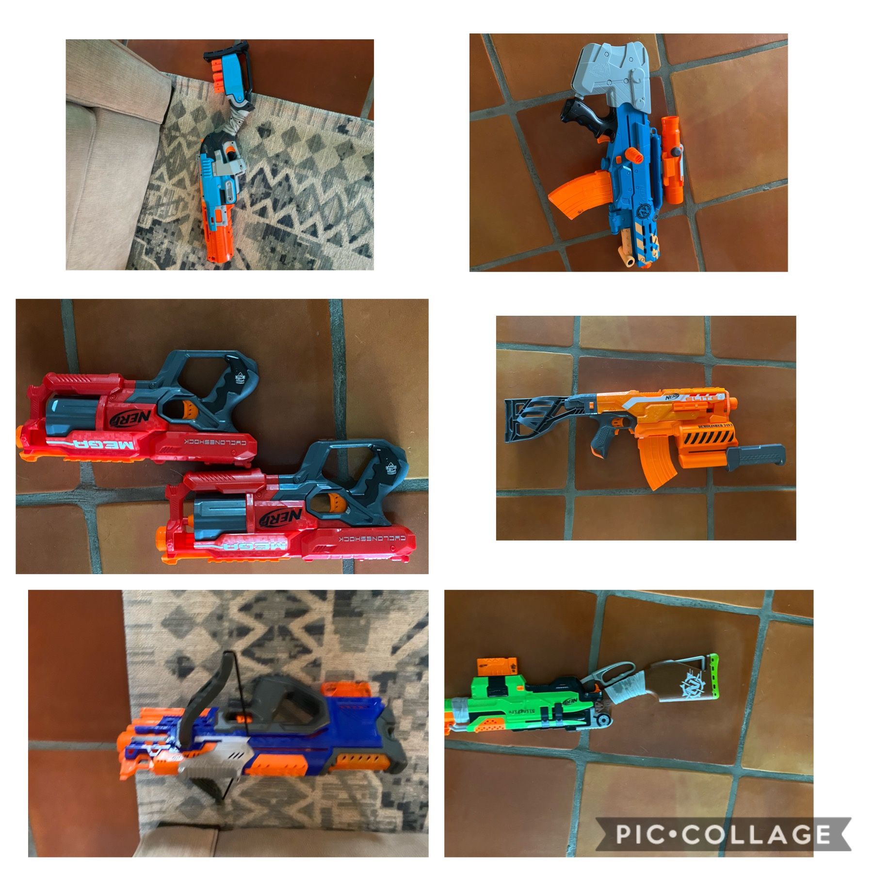 Nerf guns and laser tag sets and accessories