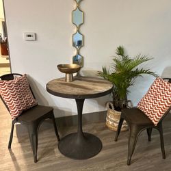 Cafe Table With 2 Chairs