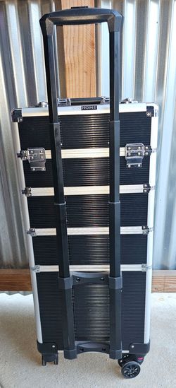 VIVOHOME 4-in-1 Makeup Rolling Train Case Aluminum Trolley. This specific brand variant is highly customizable and popular among beauty professionals.