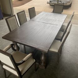 Restoration Hardware 8 Person Dining Table + 8 Chairs | $1K OBO