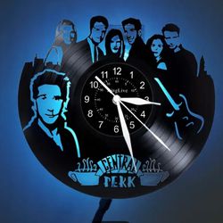 Friends Central Perk vinyl record color changing clock w/ remote control.  SHIPPING AVAILABLE 