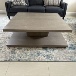 Gray living room table