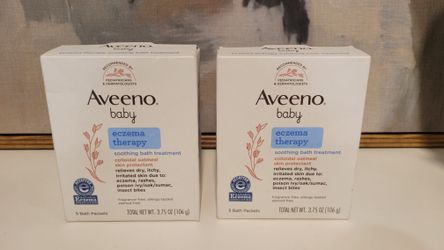 NEW Aveeno baby Eczema Therapy Soothing Bath Treatment